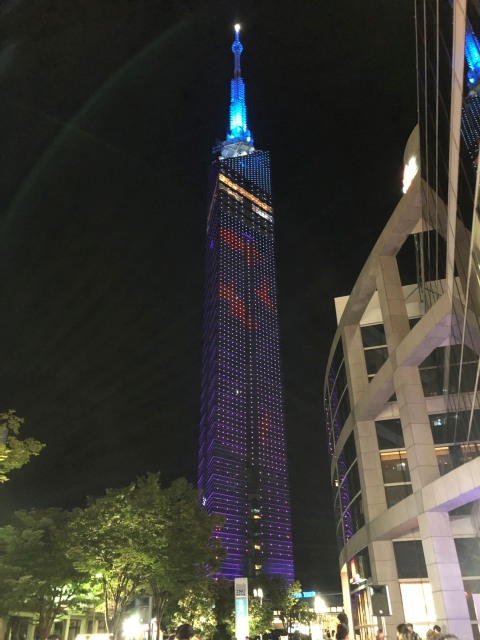 TNC放送会館　ビアガーデン　福岡タワー