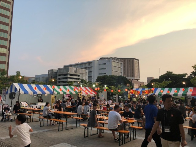 TNC放送会館　ビアガーデン