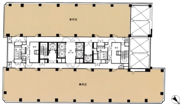 博多三井ビル2号館基準階間取り図.jpg