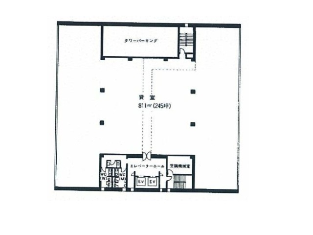 朝日生命道修町ビル　基準階間取り図.jpg