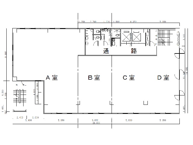 江坂中央ビル　基準階間取り図.jpg