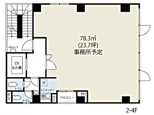 アンバー六本松ビル基準階間取り図.jpg