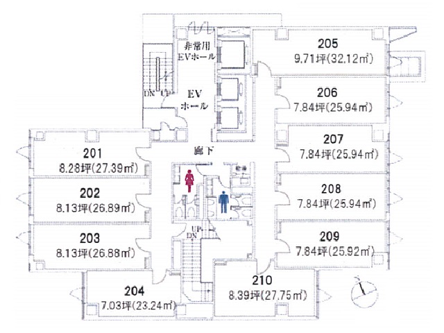 クロスオフィス内幸町基準階間取り図.jpg