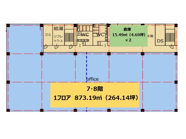 大井競馬場　第3駐車場跡地　オフィス棟基準階間取り図.jpg