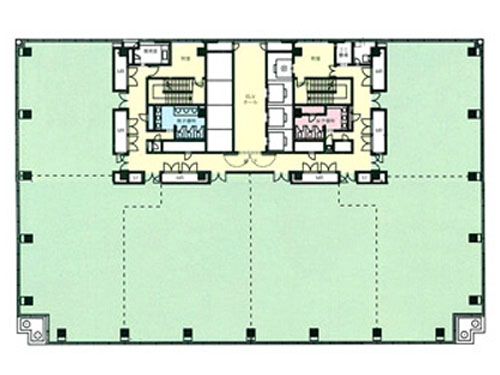 TNC放送会館ビル基準階間取り図.jpg