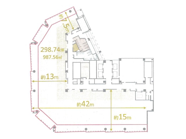 (仮称)名古屋三井ビルディング北館基準階間取り図.jpg