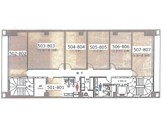 クロスオフィス新宿5-8F基準階間取り図.jpg