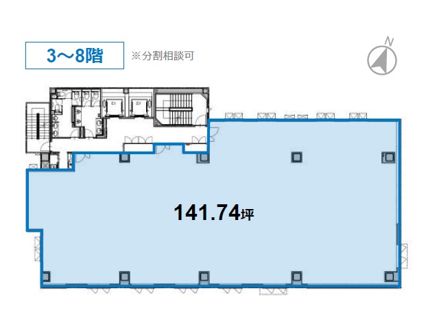 (仮)南３西３オフィスビル計画_基準階間取り図.jpg