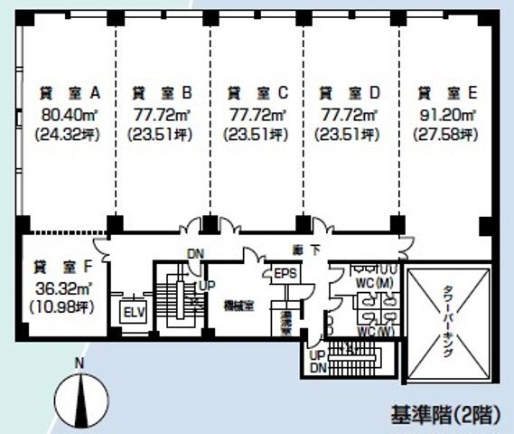 松山二番町第一生命ビル基準階間取り図.jpg