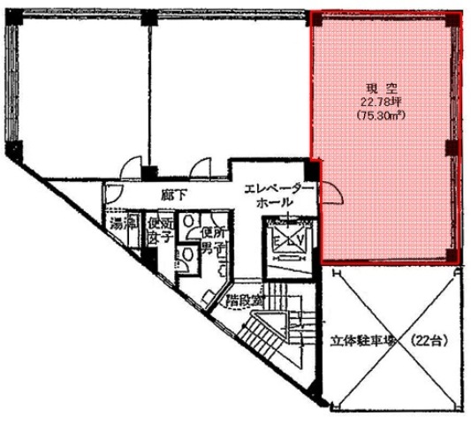 ジブラルタ生命倉敷ビル基準階間取り図.jpg