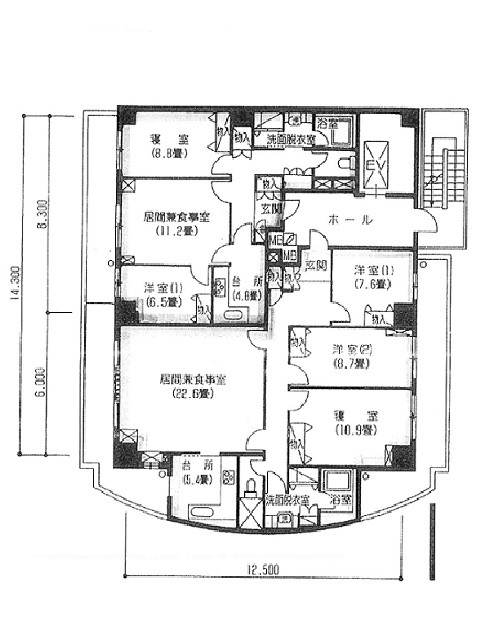 恵比寿ネオナートアネックス基準階間取り図.jpg