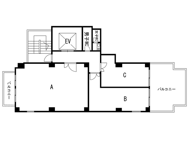 OSTビル　基準階間取り図.jpg