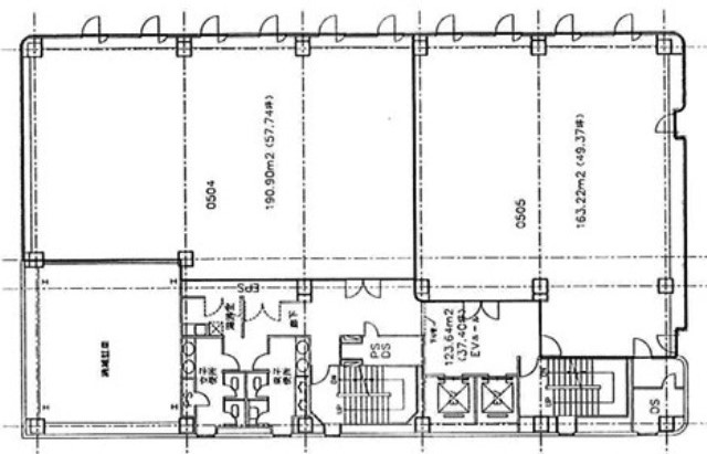 あいおいニッセイ同和損保福岡大名ビル基準階間取り図.jpg