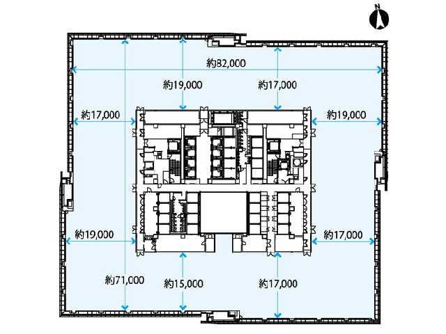 大手町フィナンシャルシティグランキューブ基準階間取り図.jpg