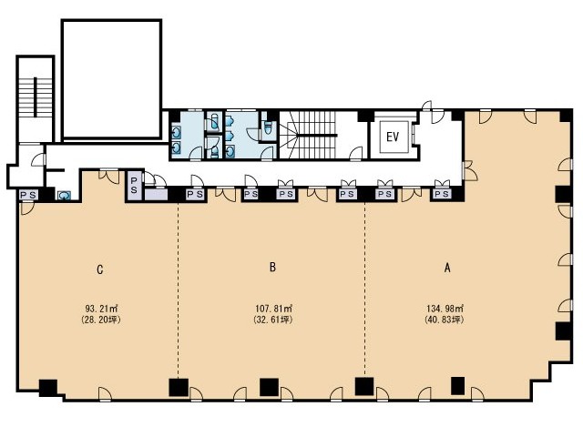 ＫＳ神屋町ビル基準階間取り図.jpg