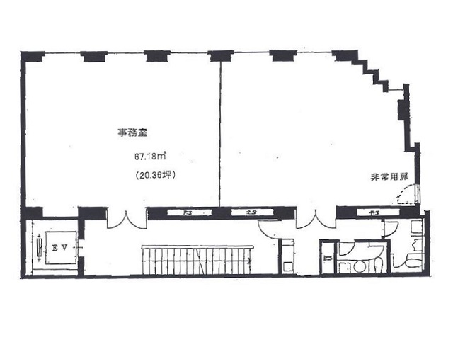 西梅田上島ビル　基準階間取り図.jpg