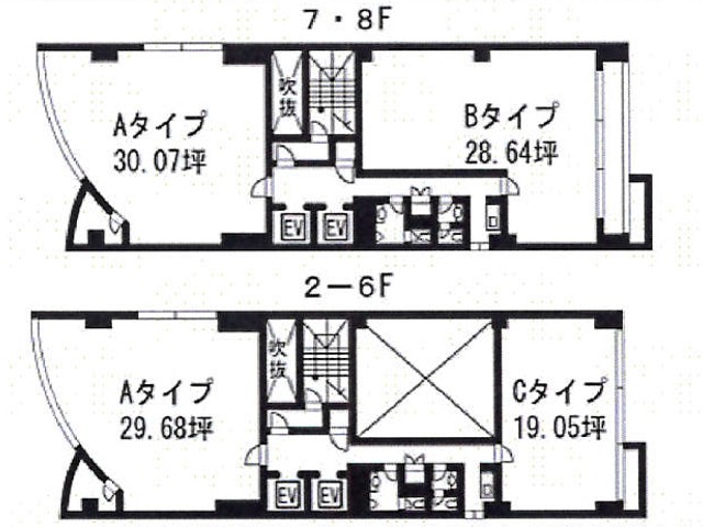 天神サンビル基準階間取り図.jpg