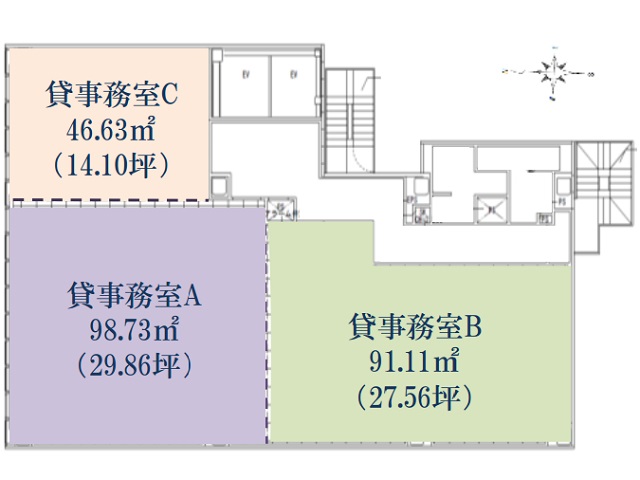 セキスイハイム名古屋駅前ビルディング基準階間取り図.jpg