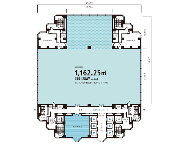 世田谷ビジネススクエアタワー基準階間取り図.jpg