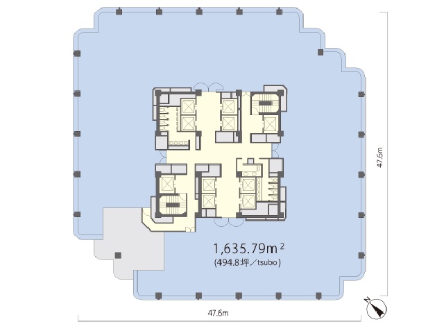 御殿山トラストタワー基準階間取り図.jpg