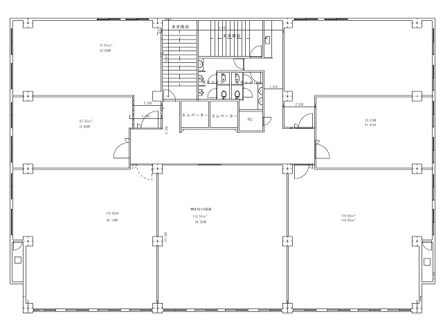 久茂地セントラルビル基準階間取り図.jpg
