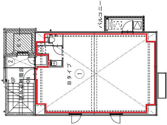 （仮称）赤坂1丁目オフィスビル基準階間取り図.jpg