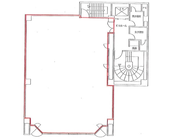 四条烏丸スタービル 基準階間取り図.jpg