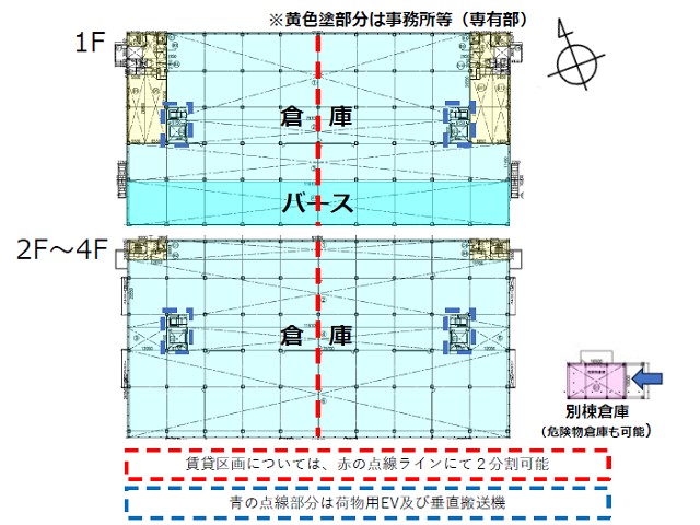 OAK LOGISTICS CENTER 福岡箱崎　基準階間取り図.jpg