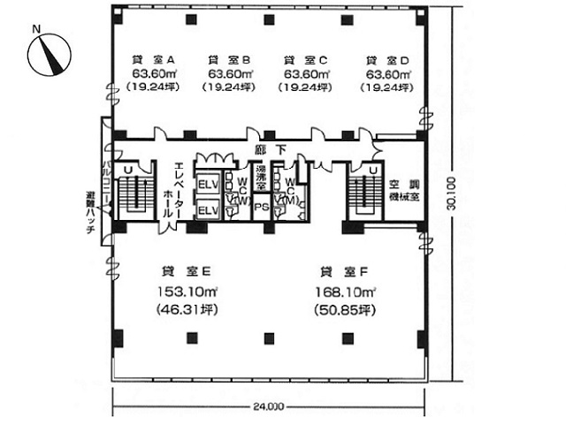 新横浜第一生命基準階間取り図.jpg