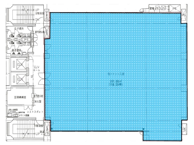 北九州銀行呉服町ビル基準階間取り図.jpg