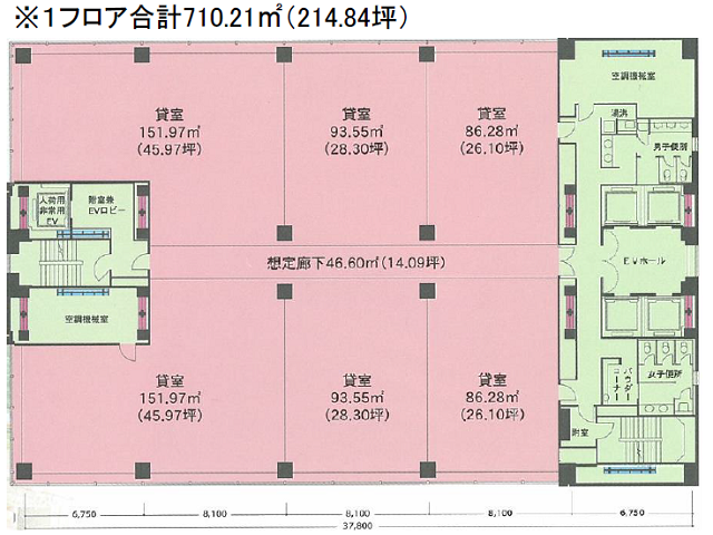 コンコルディア神戸ビル基準階間取り図.png