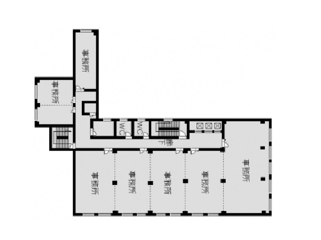 新大阪サンアールビル北館　基準階間取り図.jpg