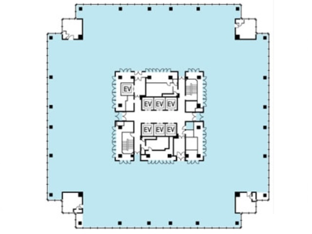 横浜ビジネスパークウエストタワー基準階間取り図.jpg