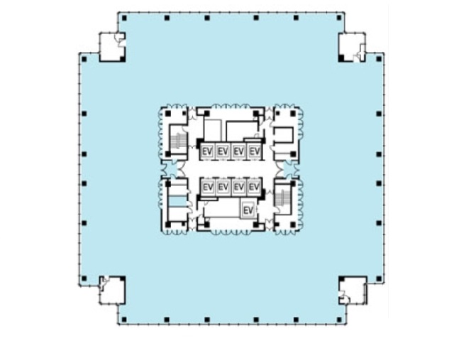 横浜ビジネスパークイーストタワー基準階間取り図.jpg