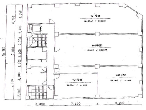 宮崎EST2ビル基準階間取り図.jpg