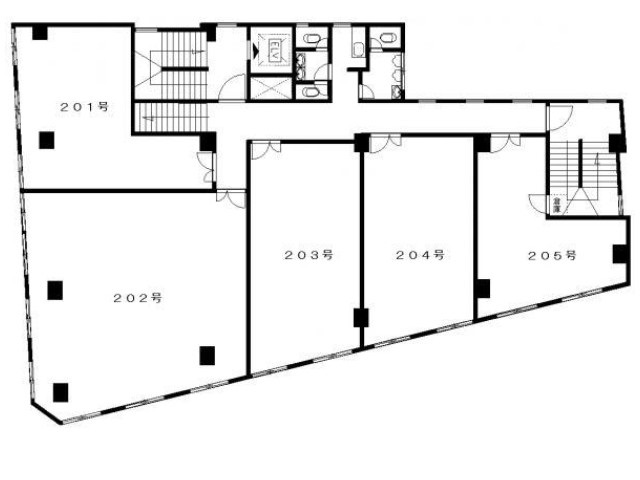 天神マンション浜口ビル基準階間取り図.jpg