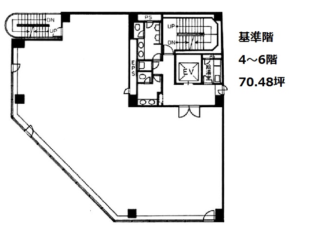 二番町カシュービル基準階間取り図.jpg