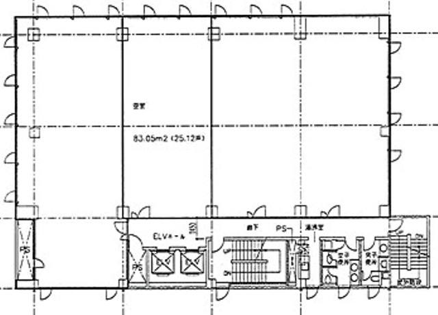 あいおいニッセイ同和損保徳島ビル基準階間取り図.jpg