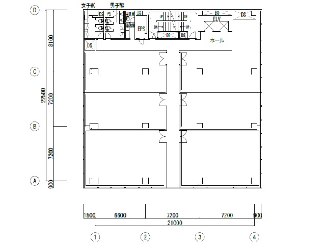 尼崎K.Rビル　基準階間取り図.jpg