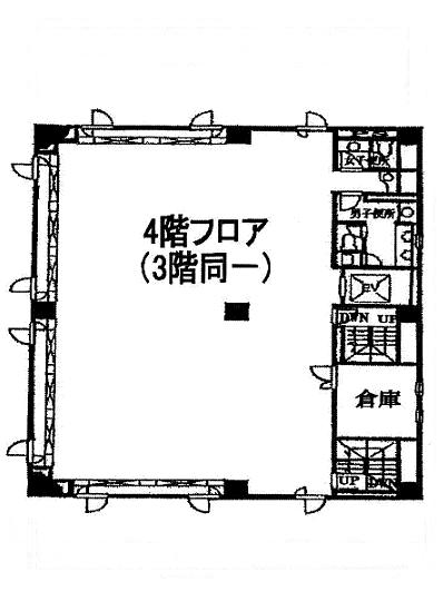 ユニゾ茅場町１丁目基準階間取り図.jpg