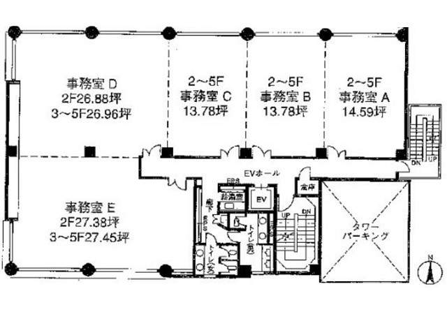 ヨネザワ熊本県庁前ビル基準階間取り図.jpg