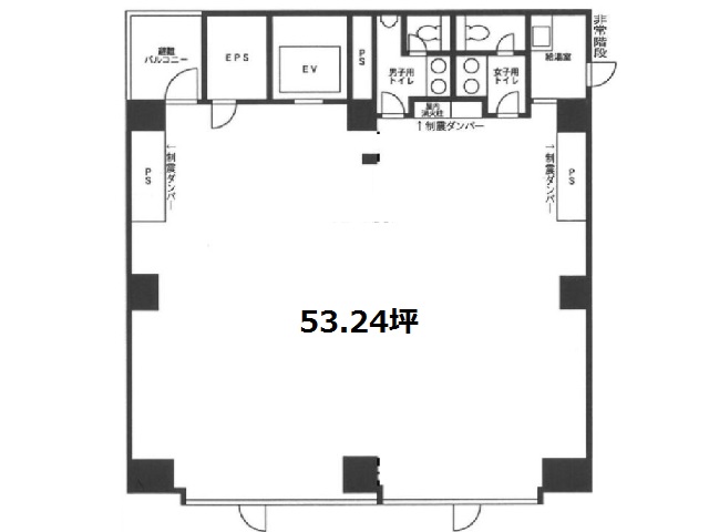 西新宿ダイヤモンド53.24T基準階間取り図.jpg