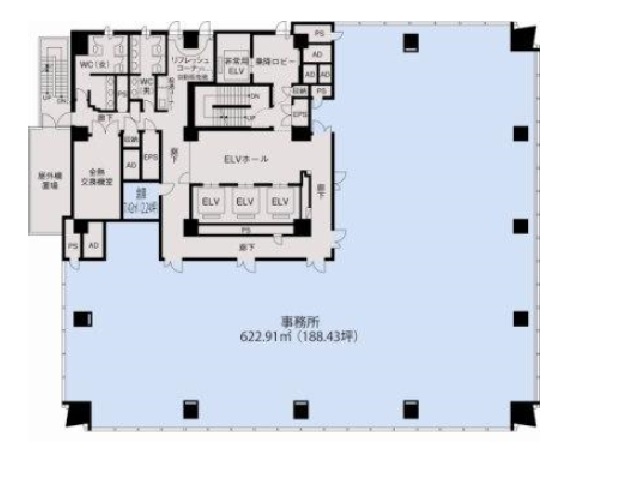 損保ジャパン仙台基準階間取り図.jpg