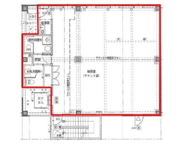 TAIYO BUILDING基準階間取り図.jpg