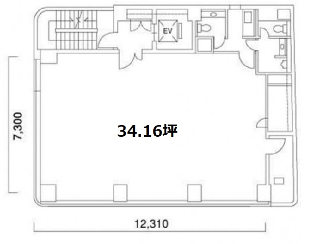 虎ノ門3丁目アネックス34.16T基準階間取り図.jpg