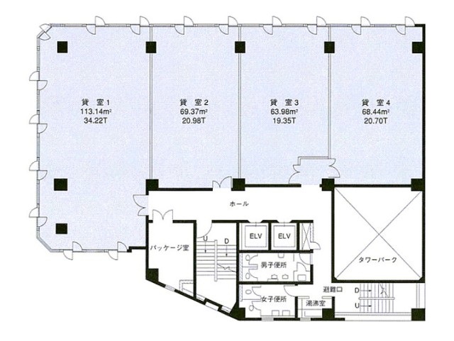 太陽生命熊本ビル基準階間取り図.jpg