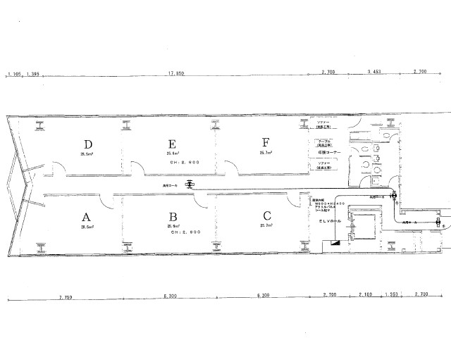 錦ＨＯＴＥＩビル基準階間取り図