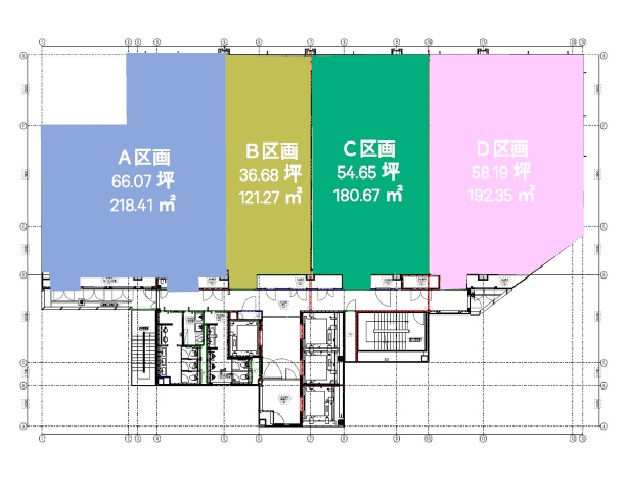 (仮称)新⼤阪南オフィス プロジェクト_基準階間取り図.jpg