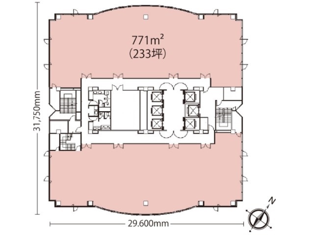 鹿児島商工会議所ビル基準階間取り図.jpg