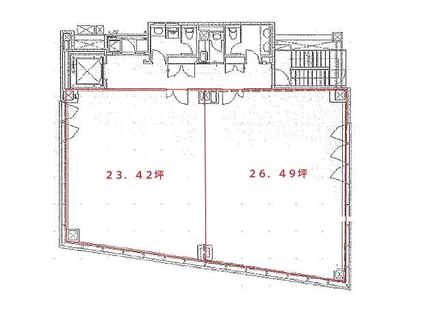 梅新スクエアビル基準階間取り図.jpg